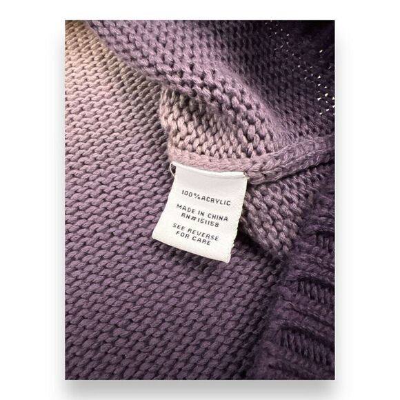 525 America Hooded Oversized Short Sleeved Ombre Sweater Size Small - Picture 6 of 7